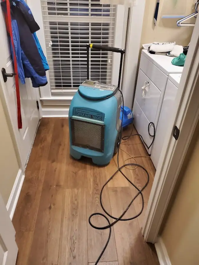 Commercial dehumidifier deployed for Crawl Space Restoration in Mount Holly