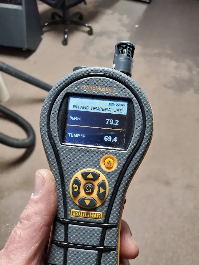 Moisture meter humidity assessment for Mold Remediation & Removal in Mount Holly